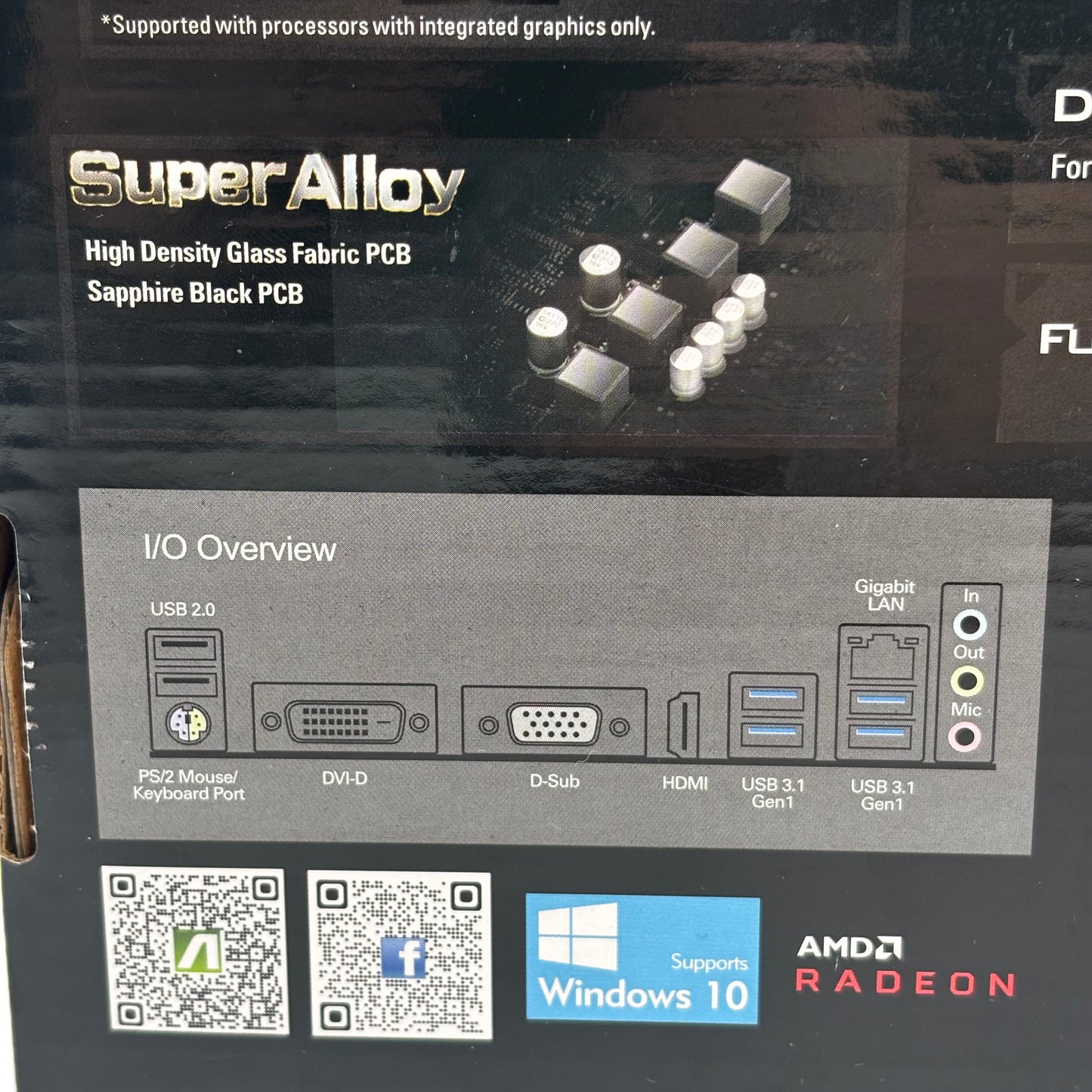 New AsRock B450M-HDV AMD AM4 MicroATX Motherboard