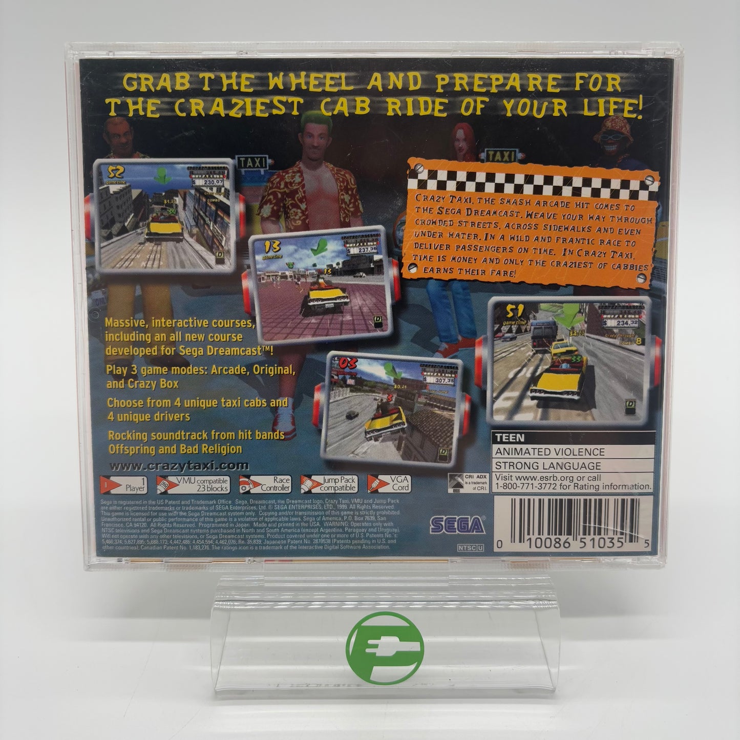 Crazy Taxi (Sega Dreamcast, 2000) Complete CIB