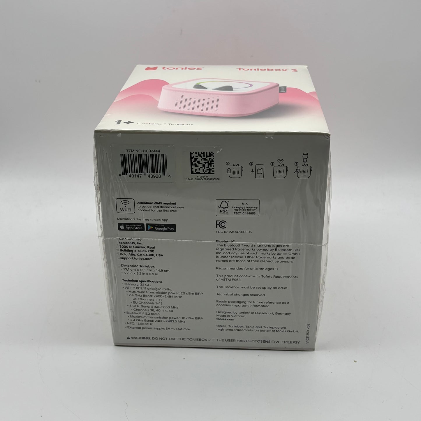 New Tonies Toniebox 2 Audio Player for Kids