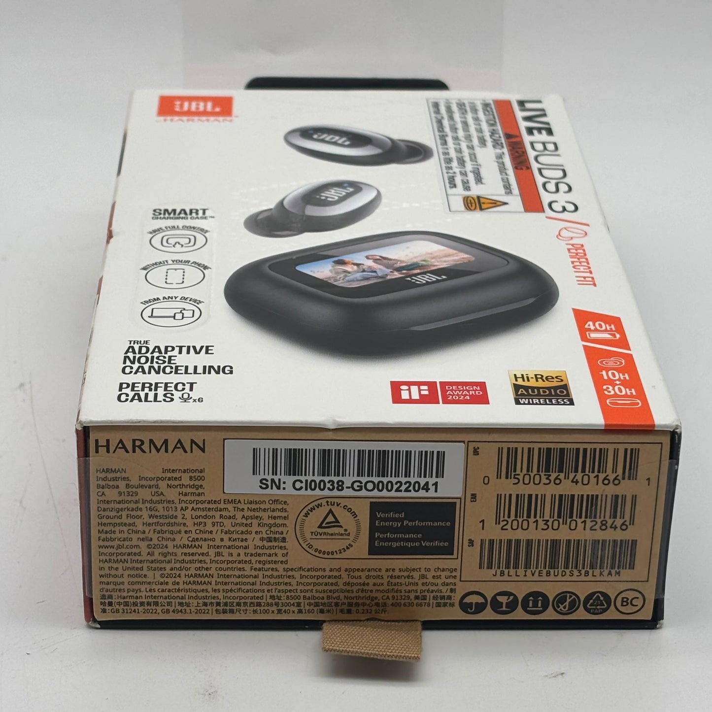 New JBL Live Buds 3 Wireless Active Noise Canceling Earbuds