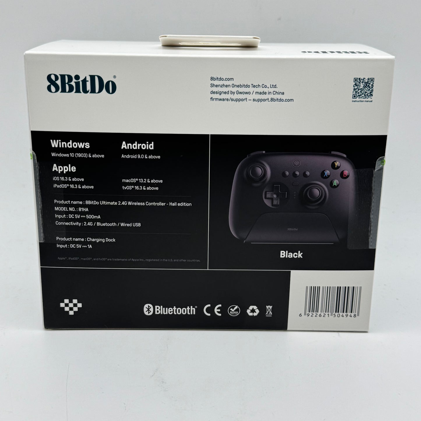 8BitDo Ultimate Wireless Controller with Dock for PC Android iOS
