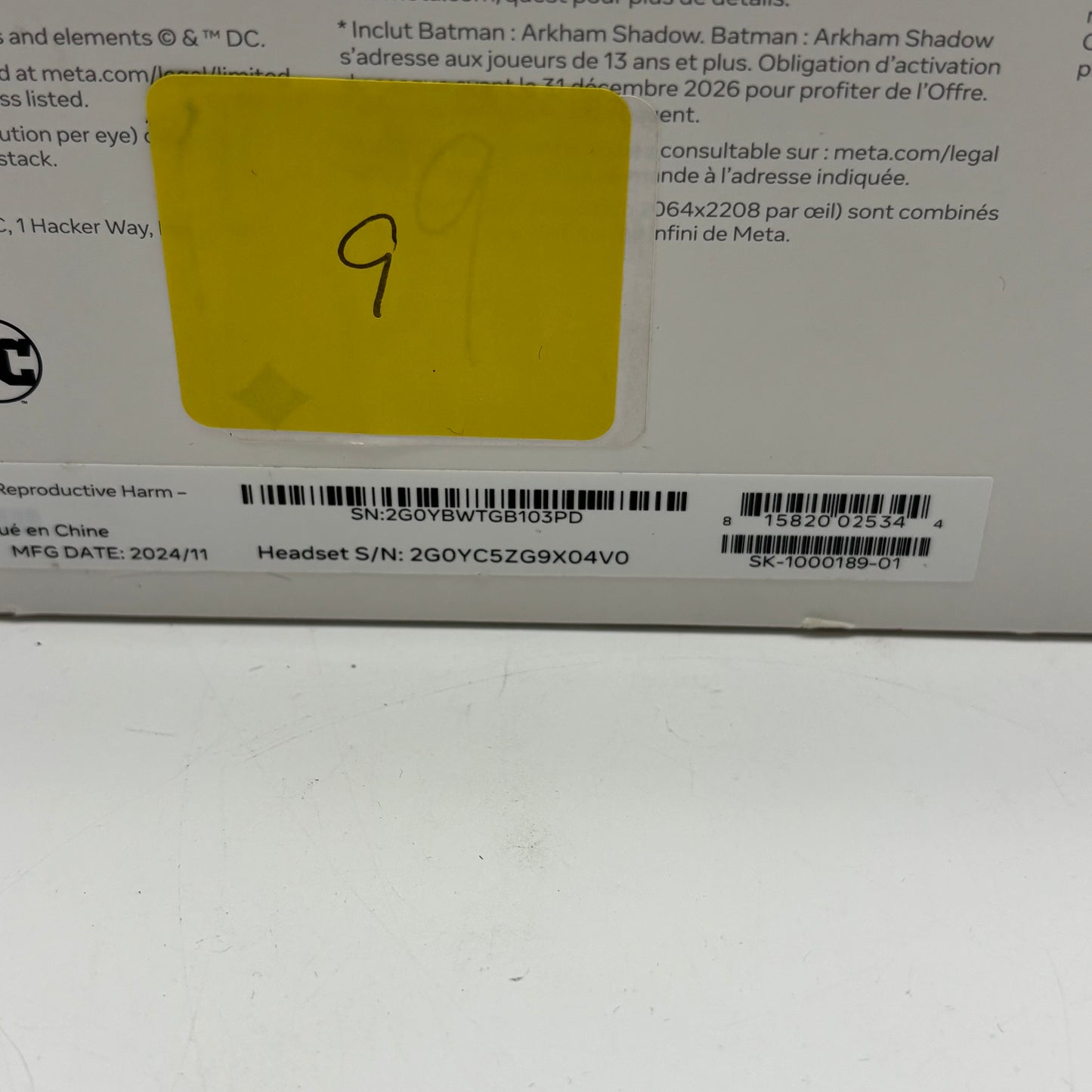 New Meta Quest 3 512GB VR System MC-1139337-02
