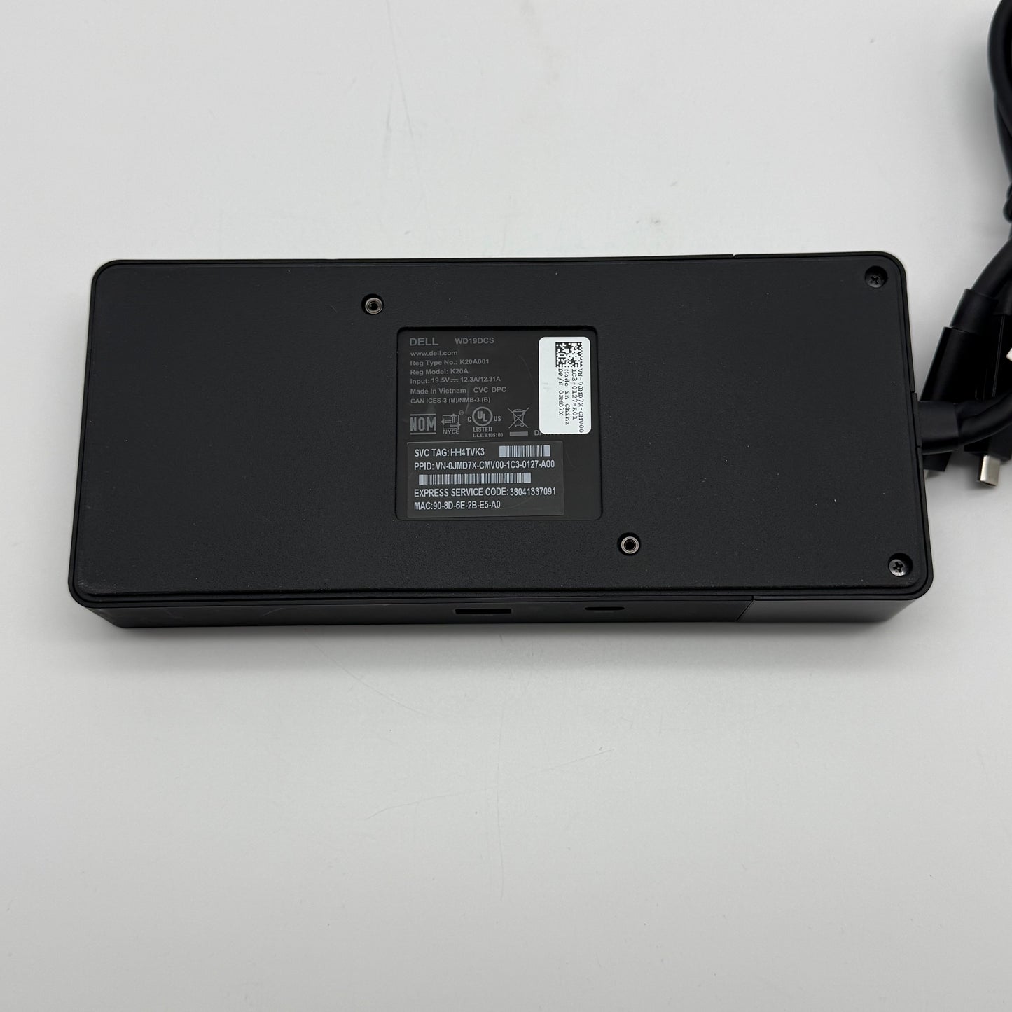 Dell WD19DCS Performance Docking Station K20A w/ 240W Power Supply