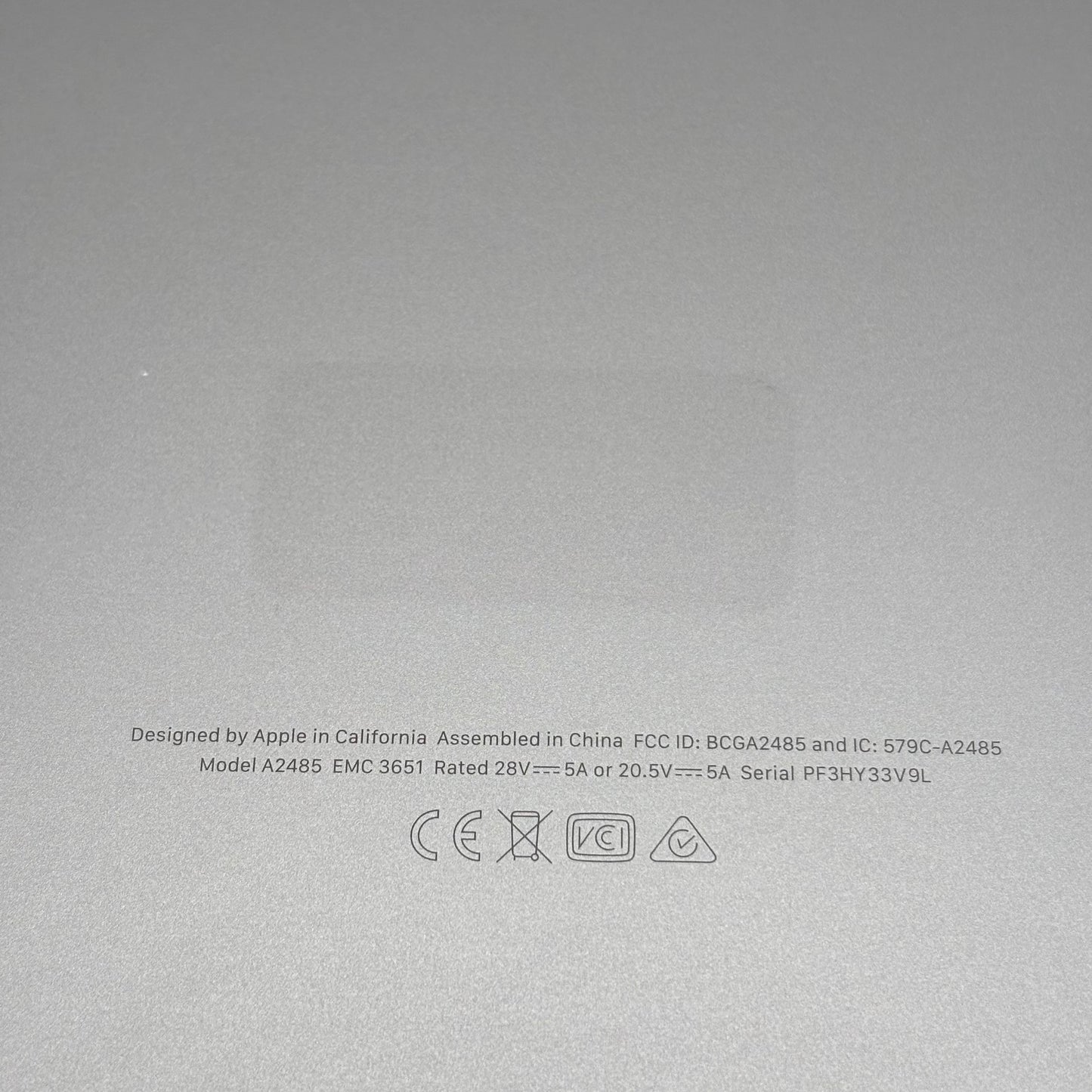 2021 Apple MacBook Pro 16" M1 Pro 16C GPU 3.2GHz 16GB RAM 512GB SSD A2485