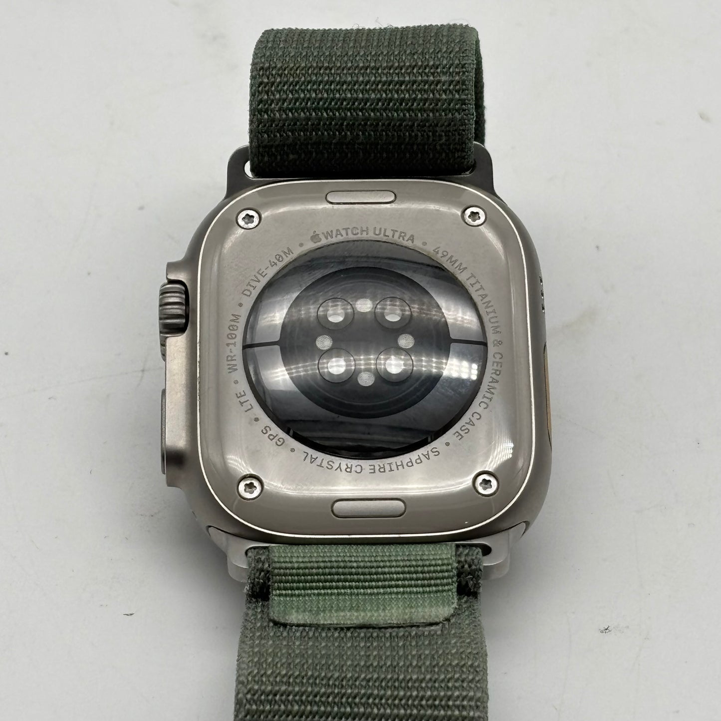 Unlocked Apple Watch Ultra 2 49MM Titanium Green Alpine Loop MREP3LL/A