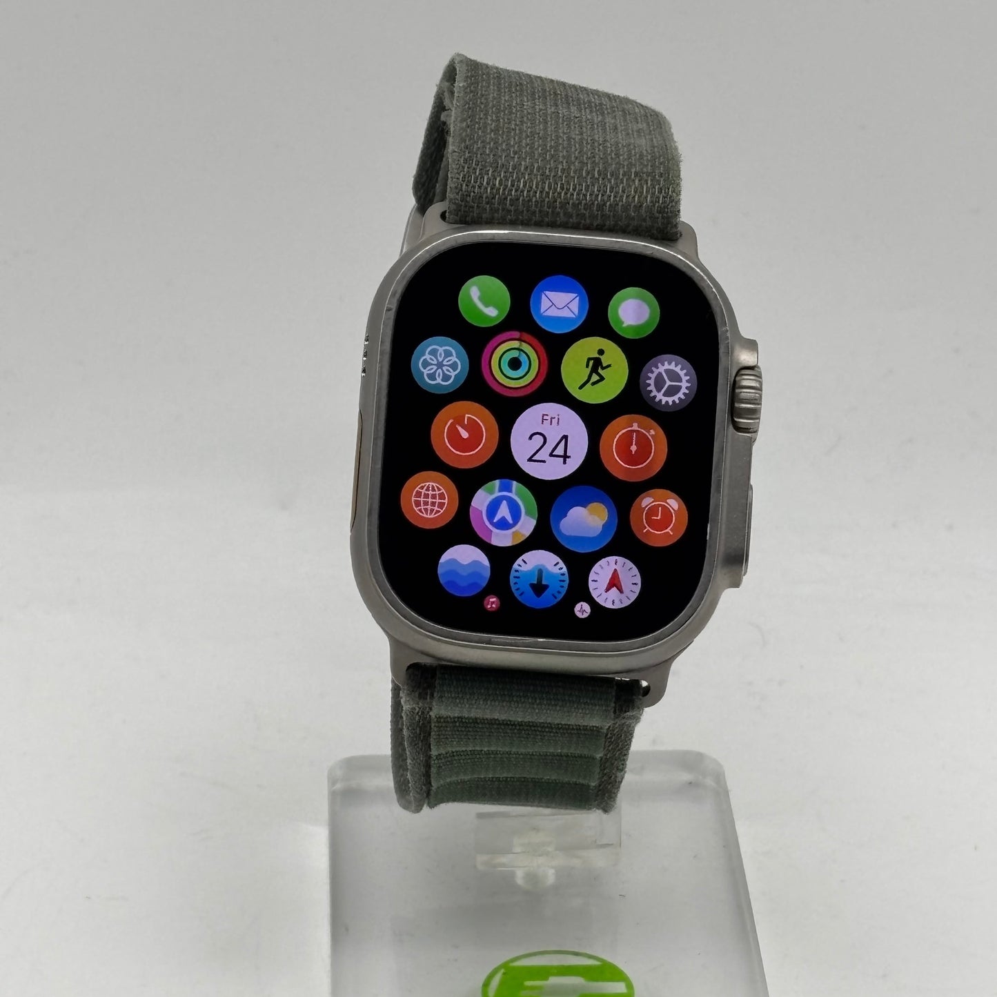 GPS Only Apple Watch Ultra 49MM Natural Titanium Gray Sport Band MQEX3LL/A