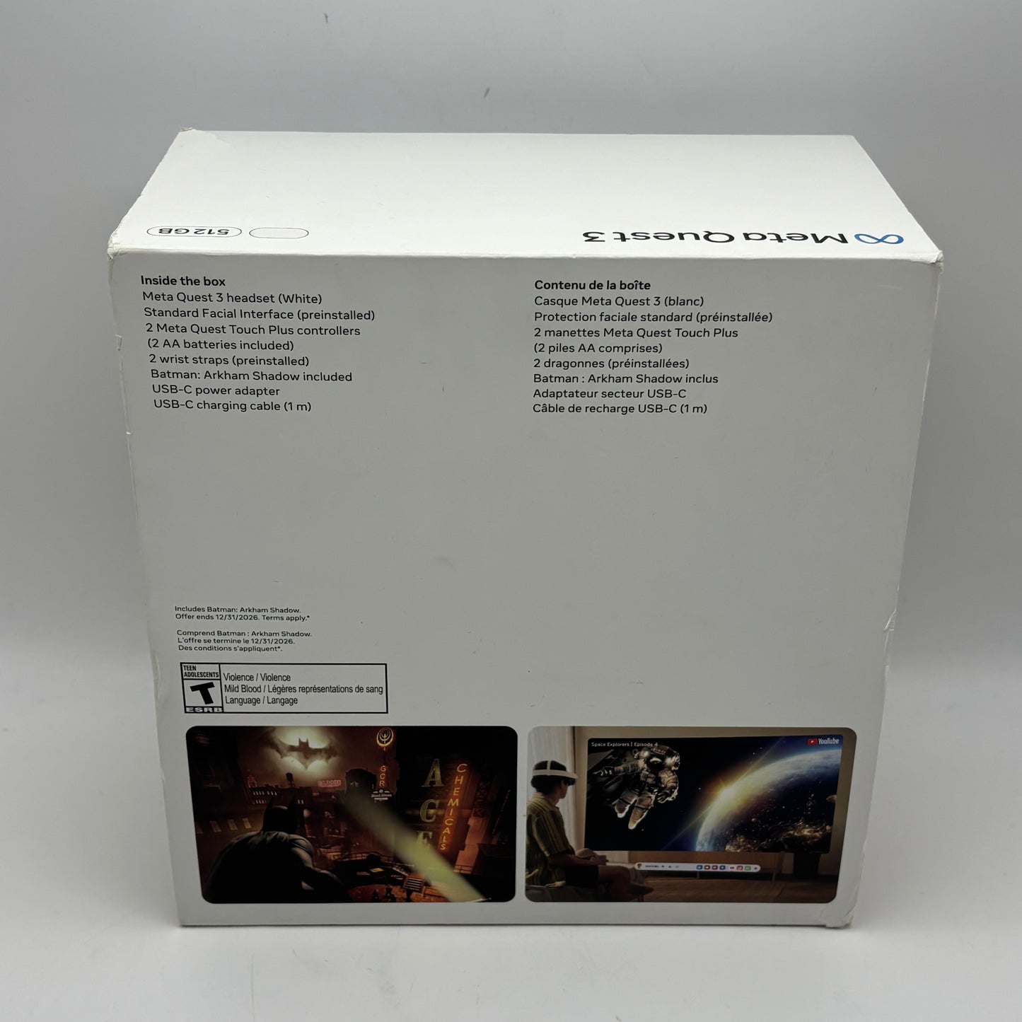 New Meta Quest 3 512GB VR System MC-1139337-02