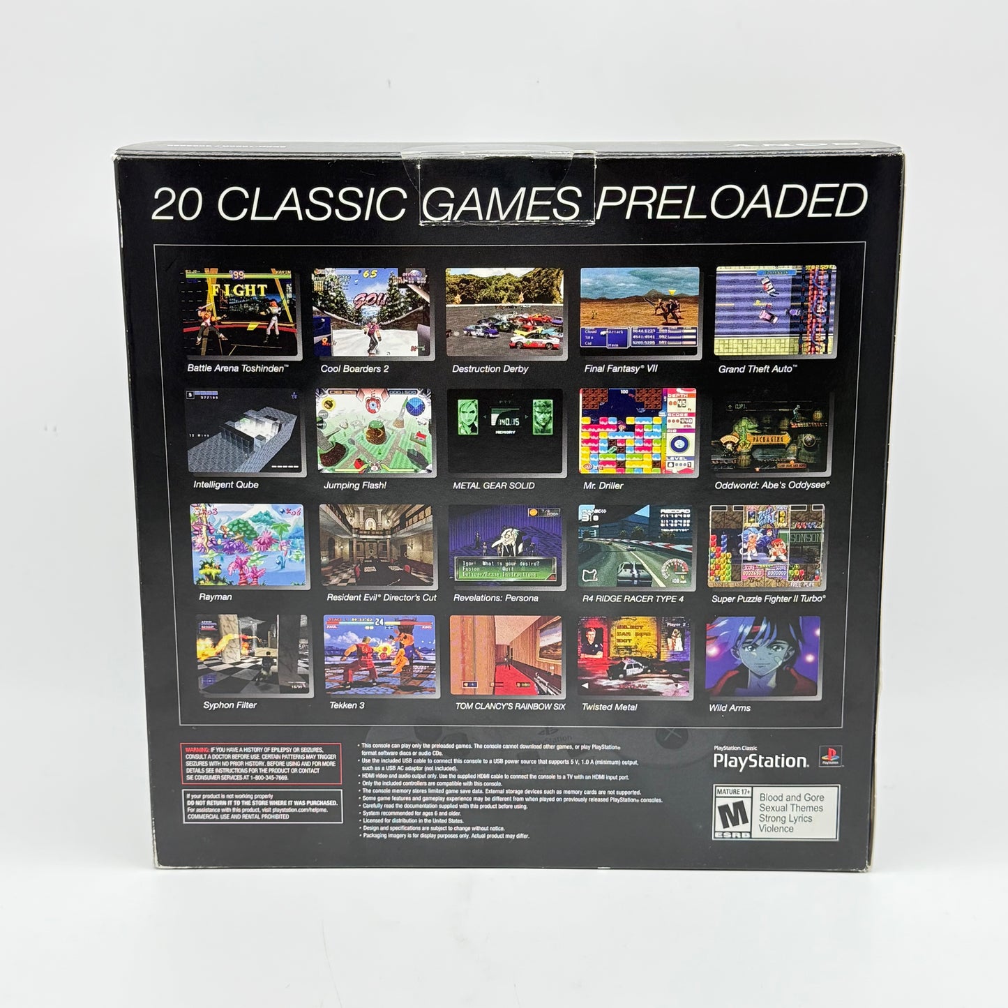 New Sony PlayStation Classic Gray Console Gaming System SCPH-1000R