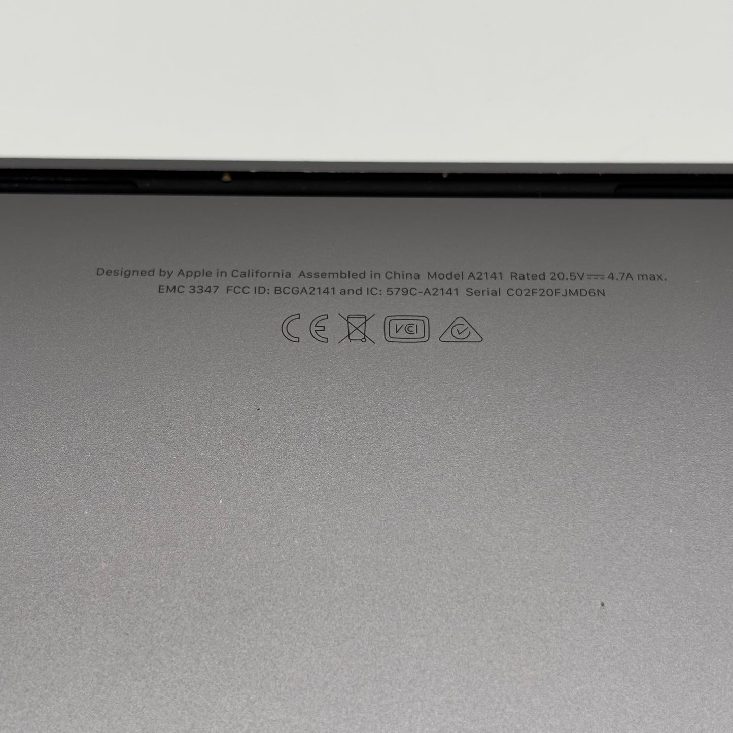 2019 Apple MacBook Pro 16" i9 2.3GHz 16GB RAM 1TB SSD Space Gray A2141