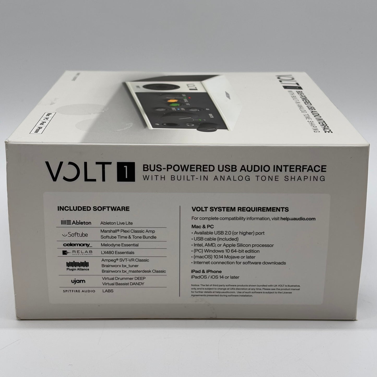 Volt USB Audio Interface BUS-Powered w/ Built in Analog Tone Shaping