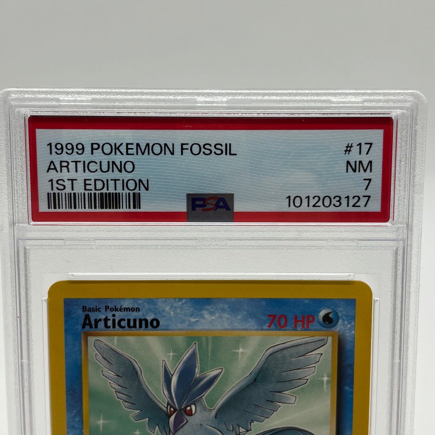 Pokemon PSA7 1999 Fossil Articuno 1st Edition Graded Card