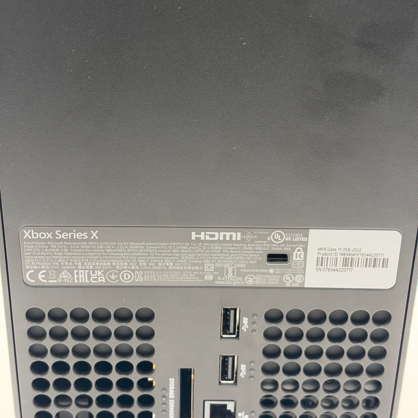 Microsoft Xbox Series X 1TB Console Black 1882