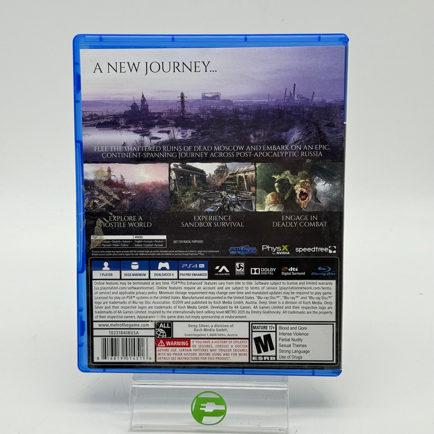 Metro Exodus (Sony PlayStation 4 PS4, 2019)