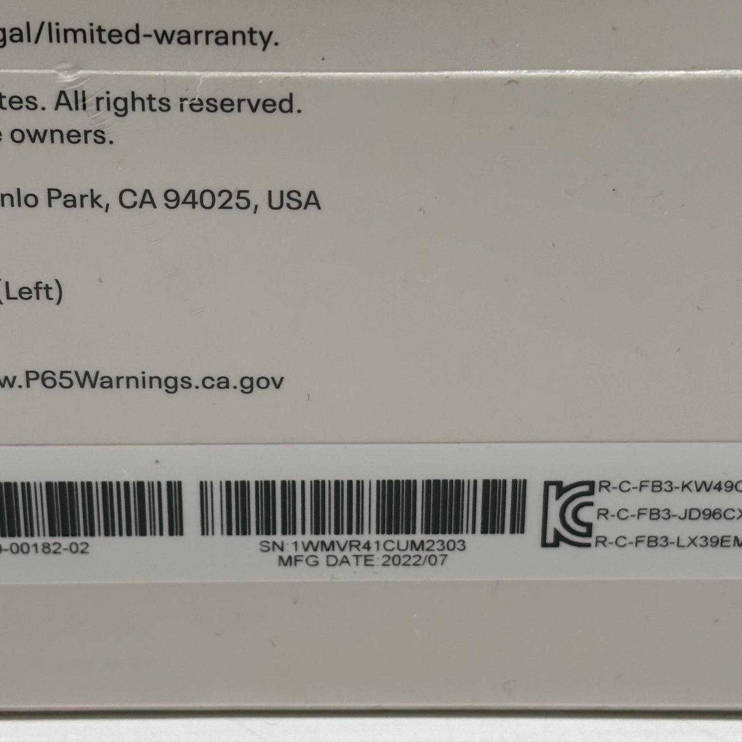 New Meta Quest 2 128GB Standalone All-in-One VR Headset KW49CM