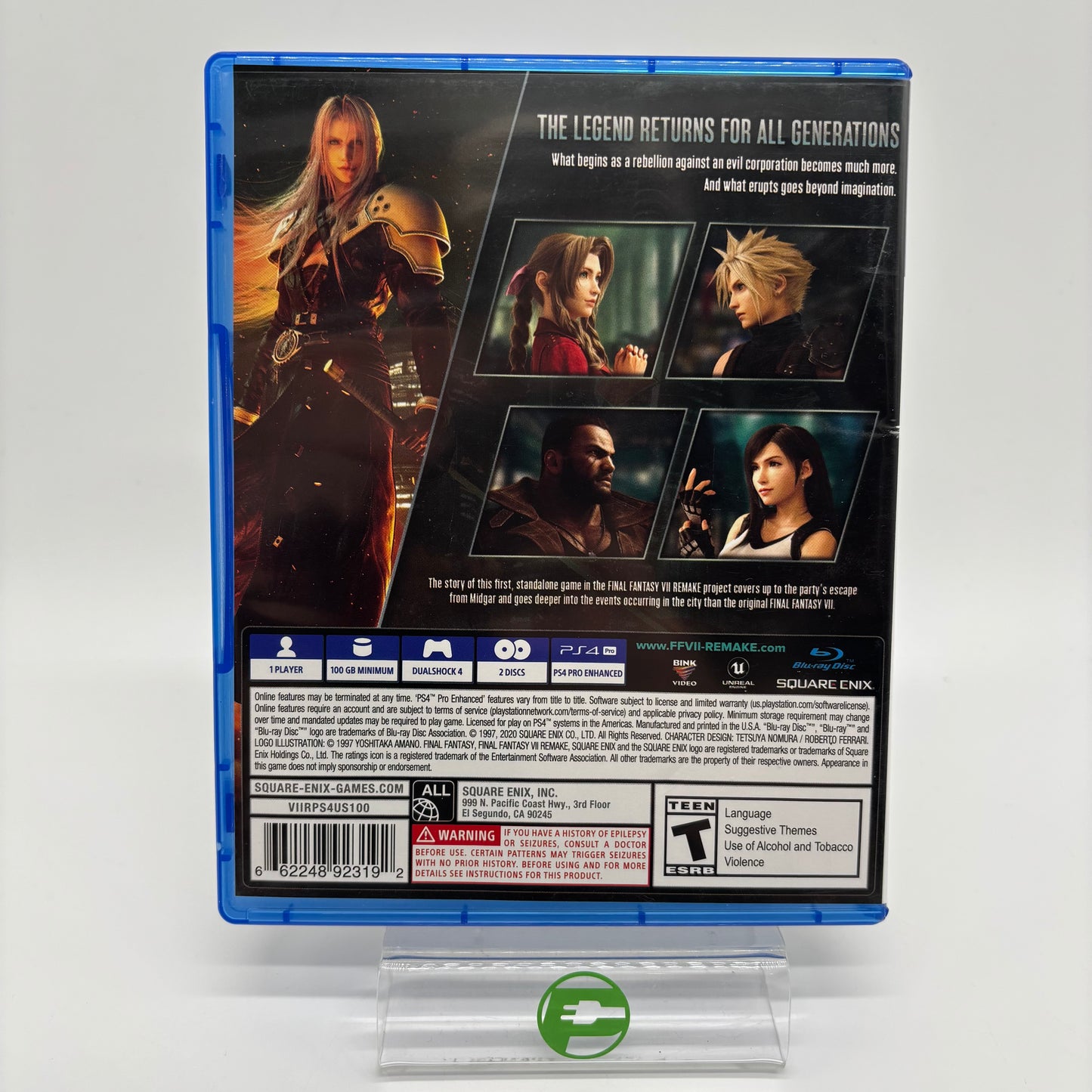 Final Fantasy VII Remake (Sony PlayStation 4 PS4, 2020)