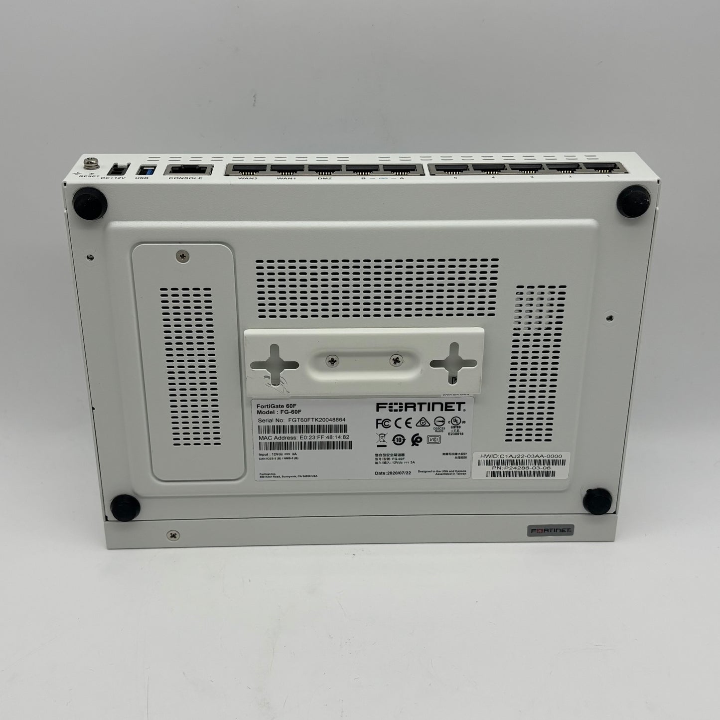 Fortinet FortiGate 60f Network Security-Firewall Appliance FG-60F