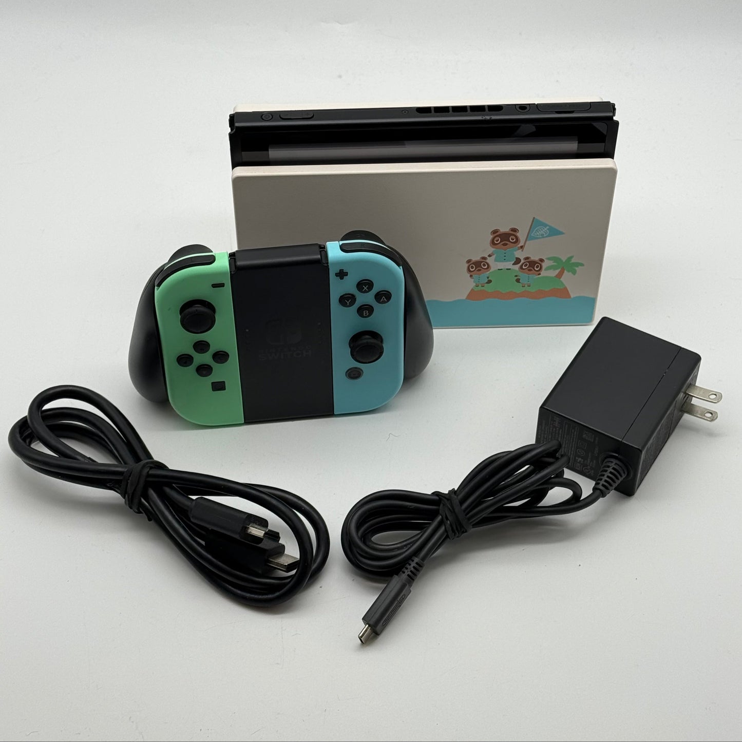 Nintendo Switch v2 Video Game Console HAC-001(-01) Animal Crossing Edition