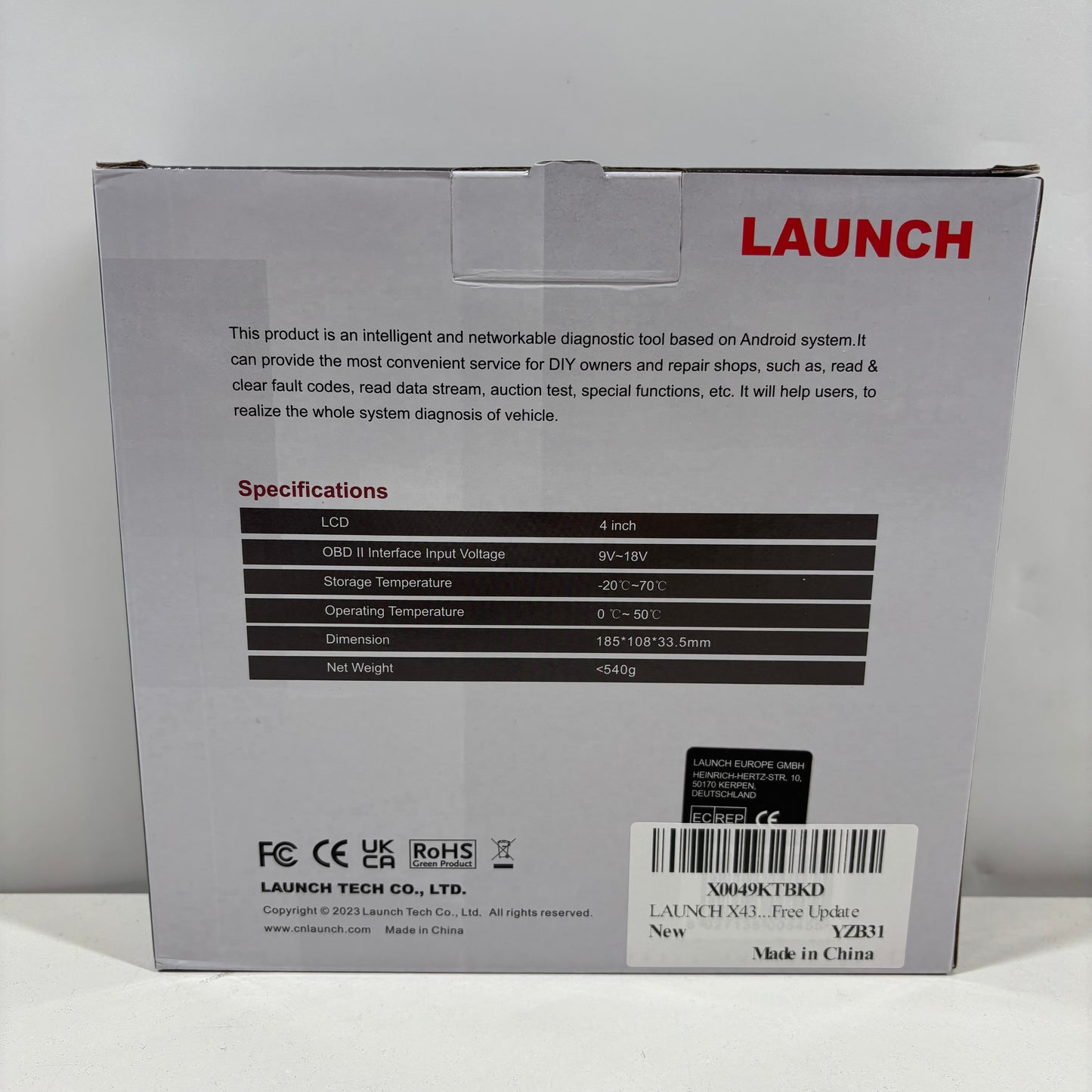 New Launch Creader Elite 2.0 HK Vehicle Diagnostic Scanner YZB31