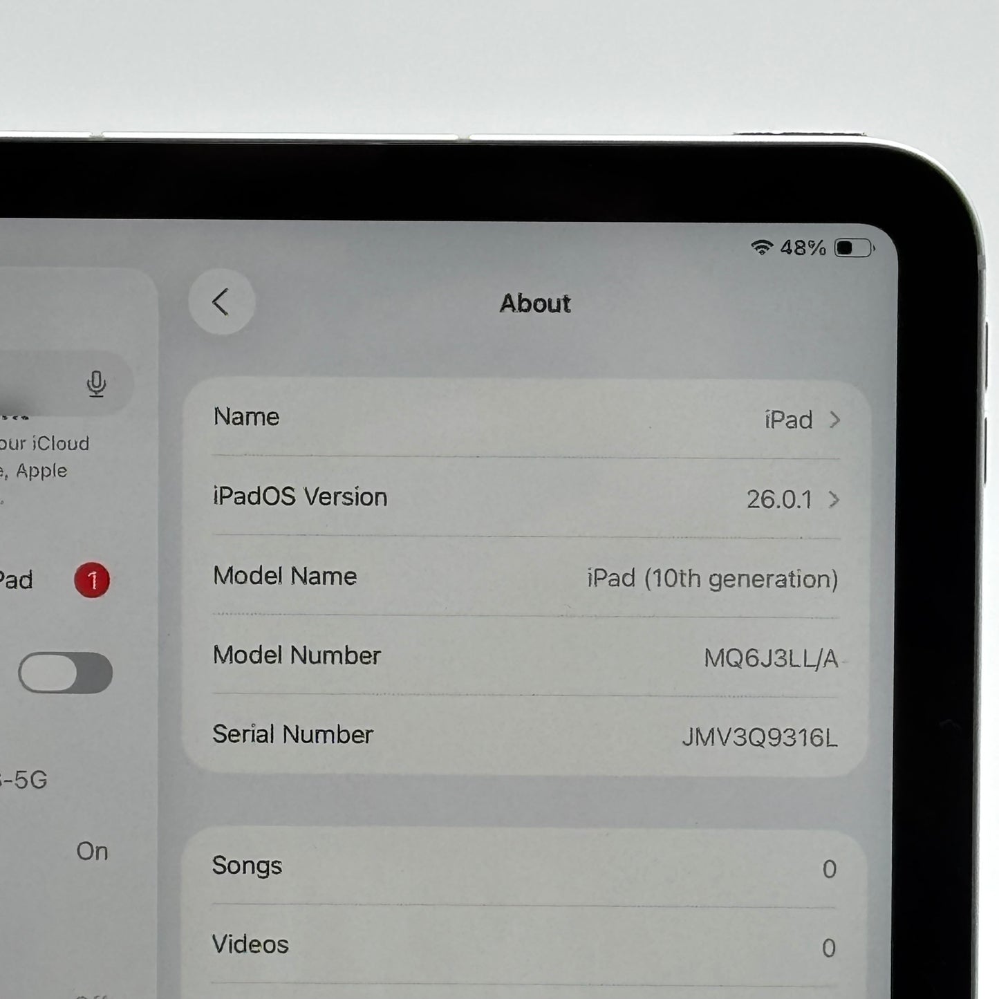 Unlocked Apple iPad 10th Gen 64GB Silver MQ6J3LL/A