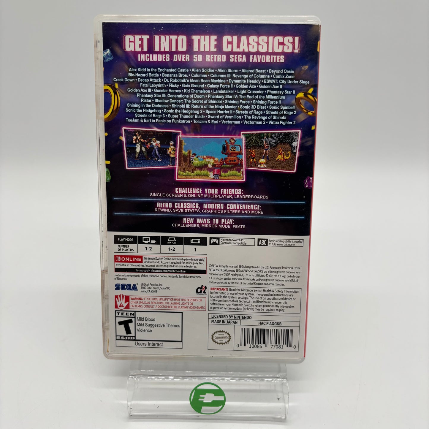 Sega Genesis Classics (Nintendo Switch, 2018)