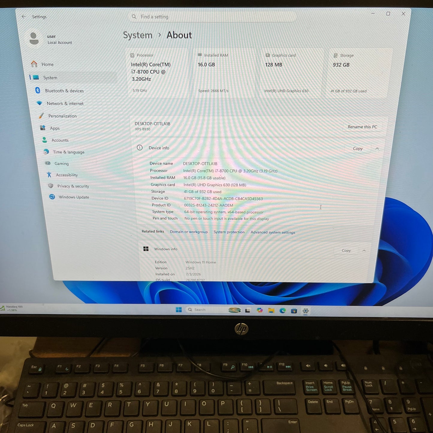 Alienware Aurora R8 Core i7-9700K 3.60GHz 32GB RAM 256GB SSD GeForce RTX 2060