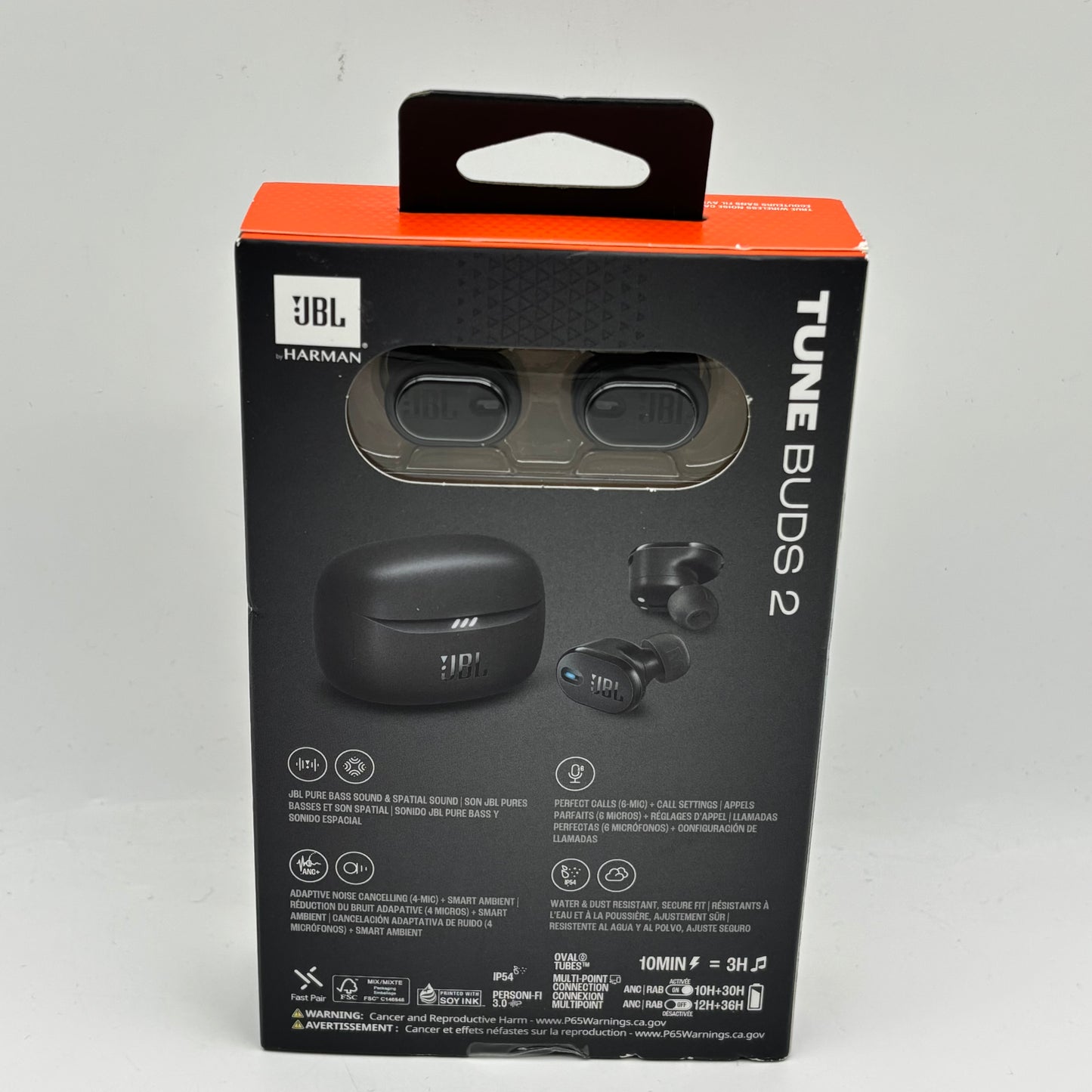 New JBL Tune Buds 2 Wireless Noise Canceling In-Ear Headphones Black