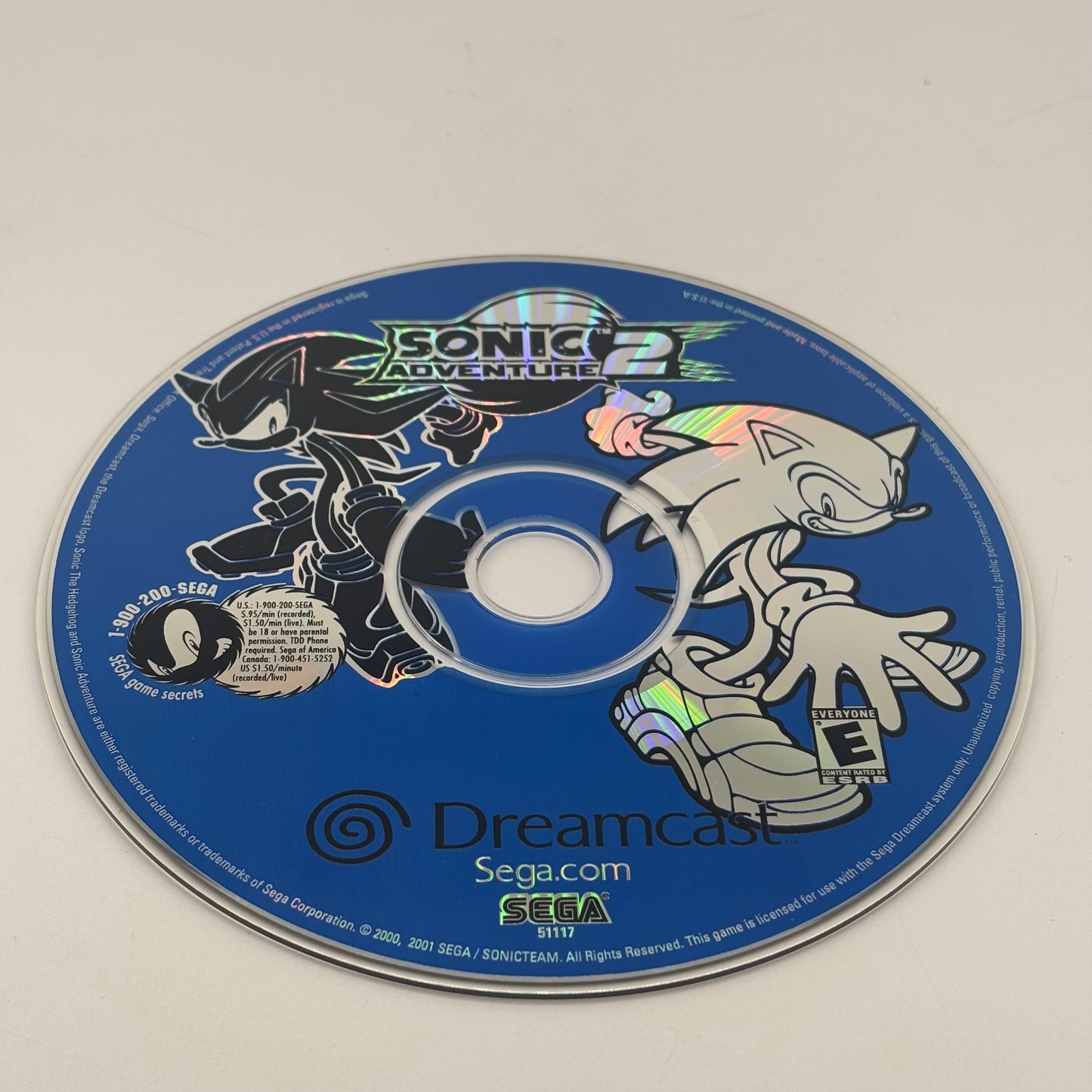 Sonic Adventure 2 (Sega Dreamcast, 2001) Disc Only