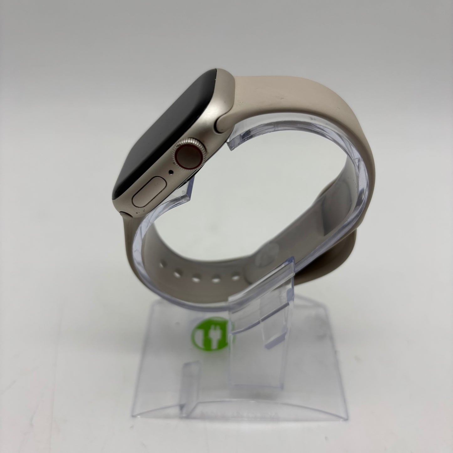 Unlocked Apple Watch Series 7 41MM Silver Aluminum Starlight Sport Band