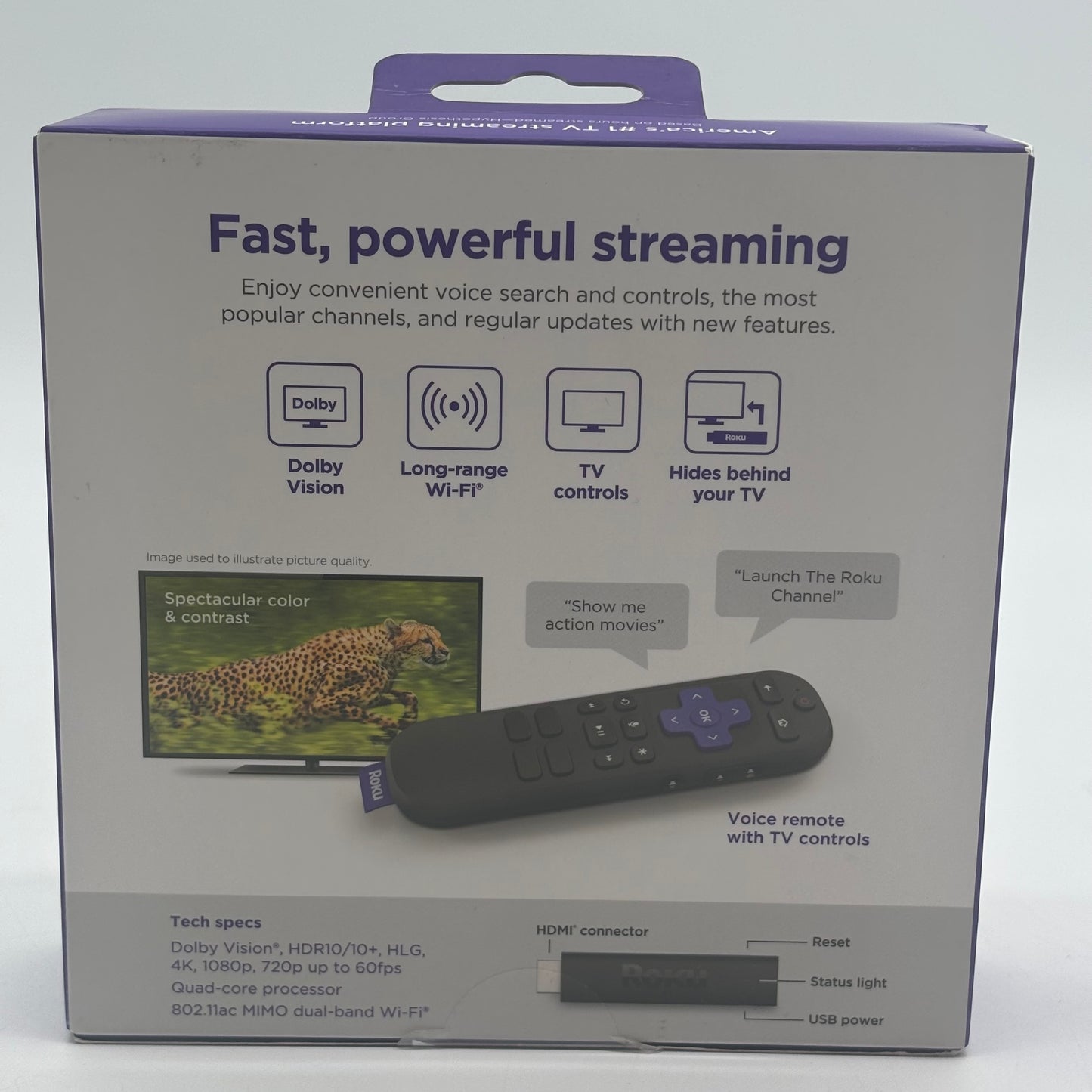 New Roku Streaming Stick 4k Long-Range Wi-Fi 3820R2