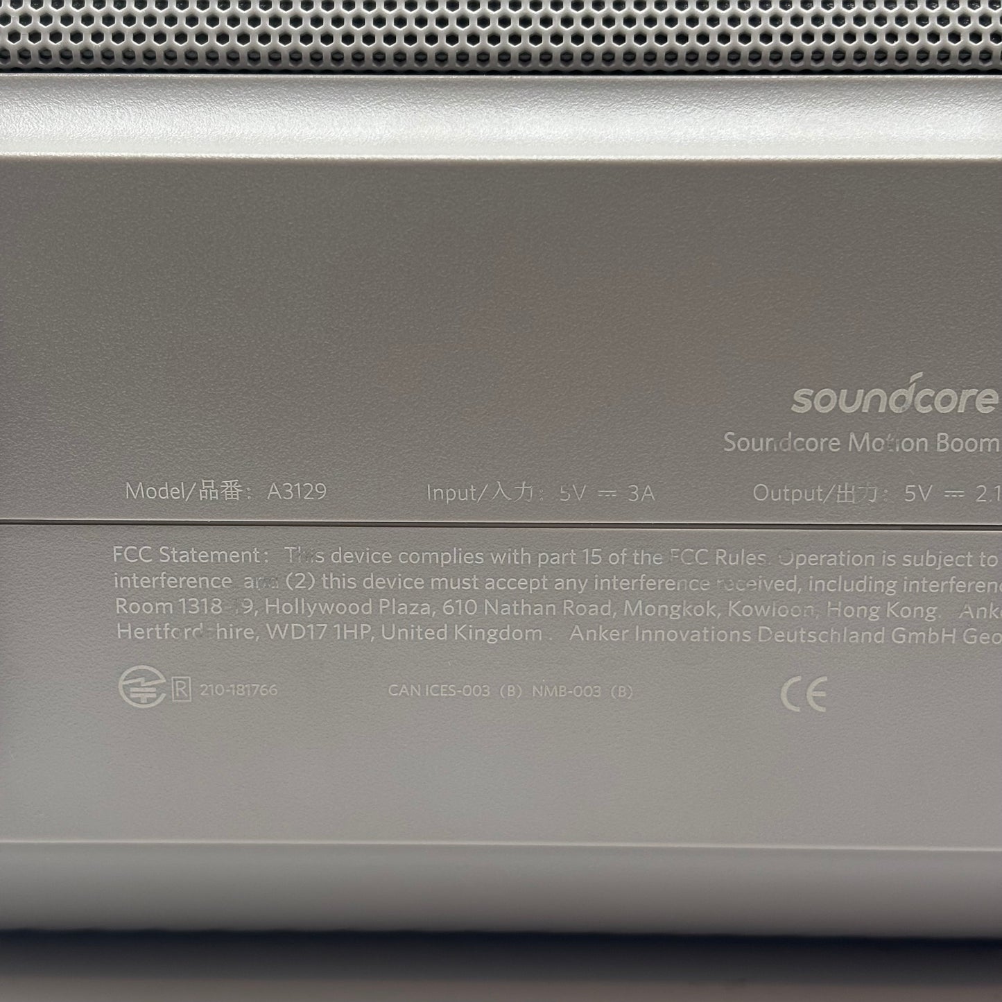 Anker Soundcore Motion Boom Plus Portable Bluetooth Speaker Gray A3129