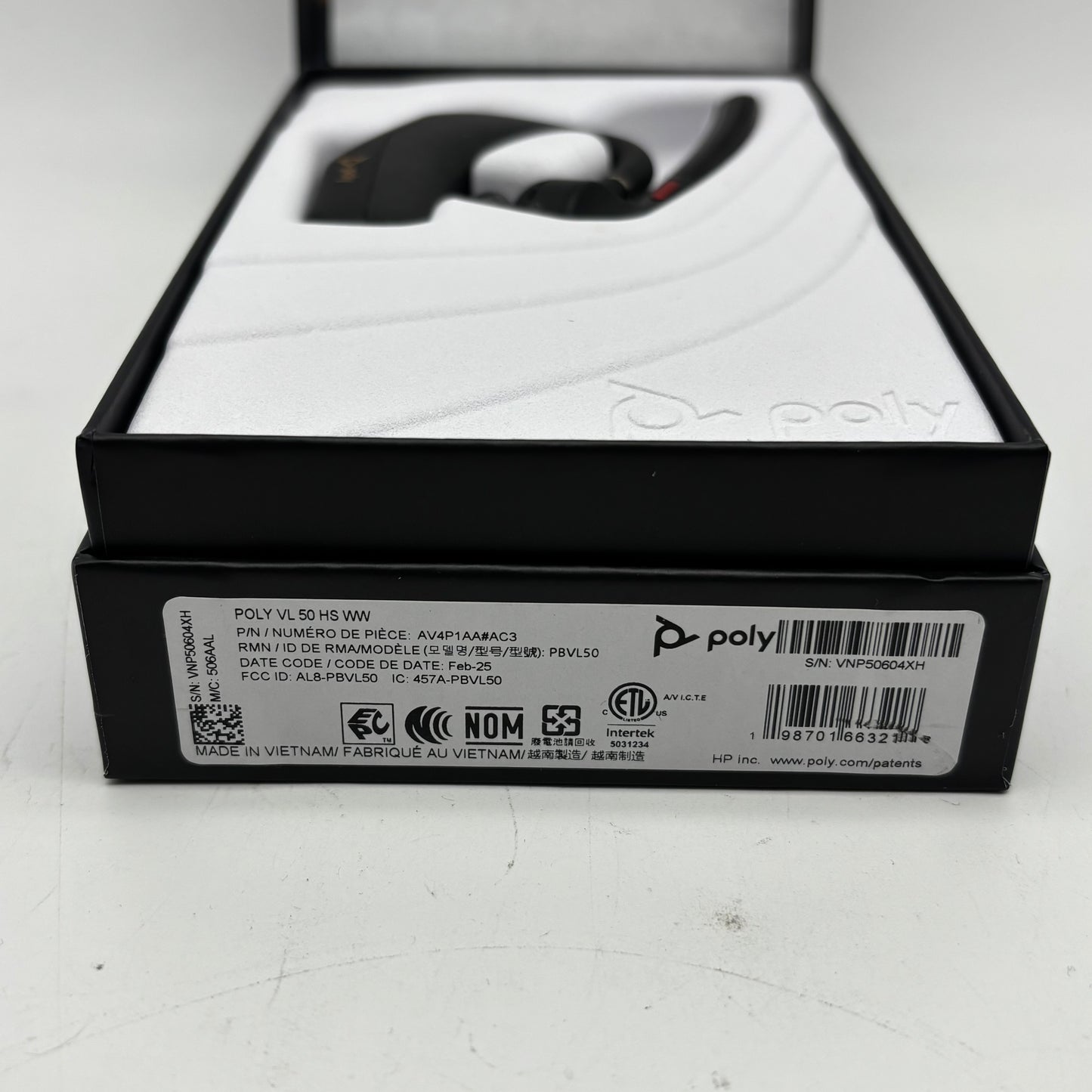 Poly Voyager Legend 50 Lightweight Professional Headset Black VL 50 HS WW