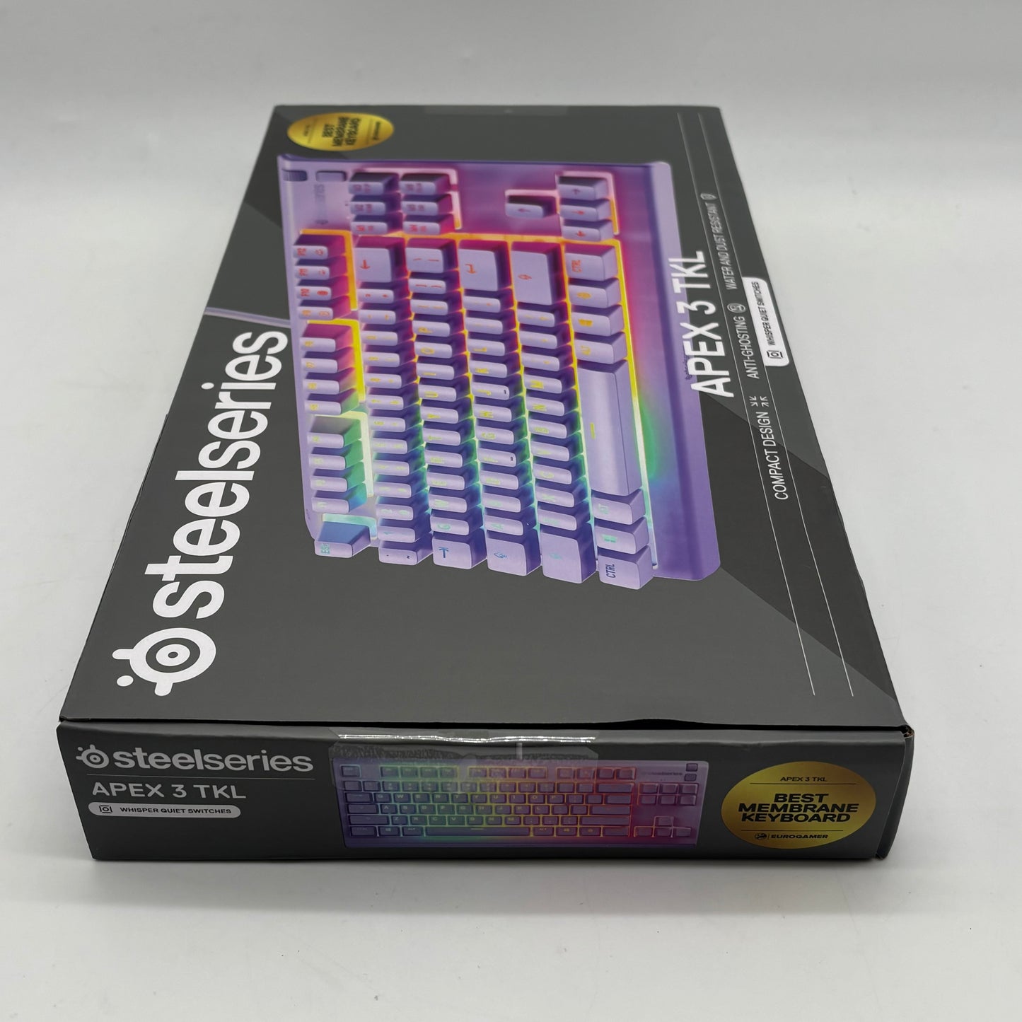 SteelSeries Apex 3 TKL Compact Gaming Keyboard Lavender