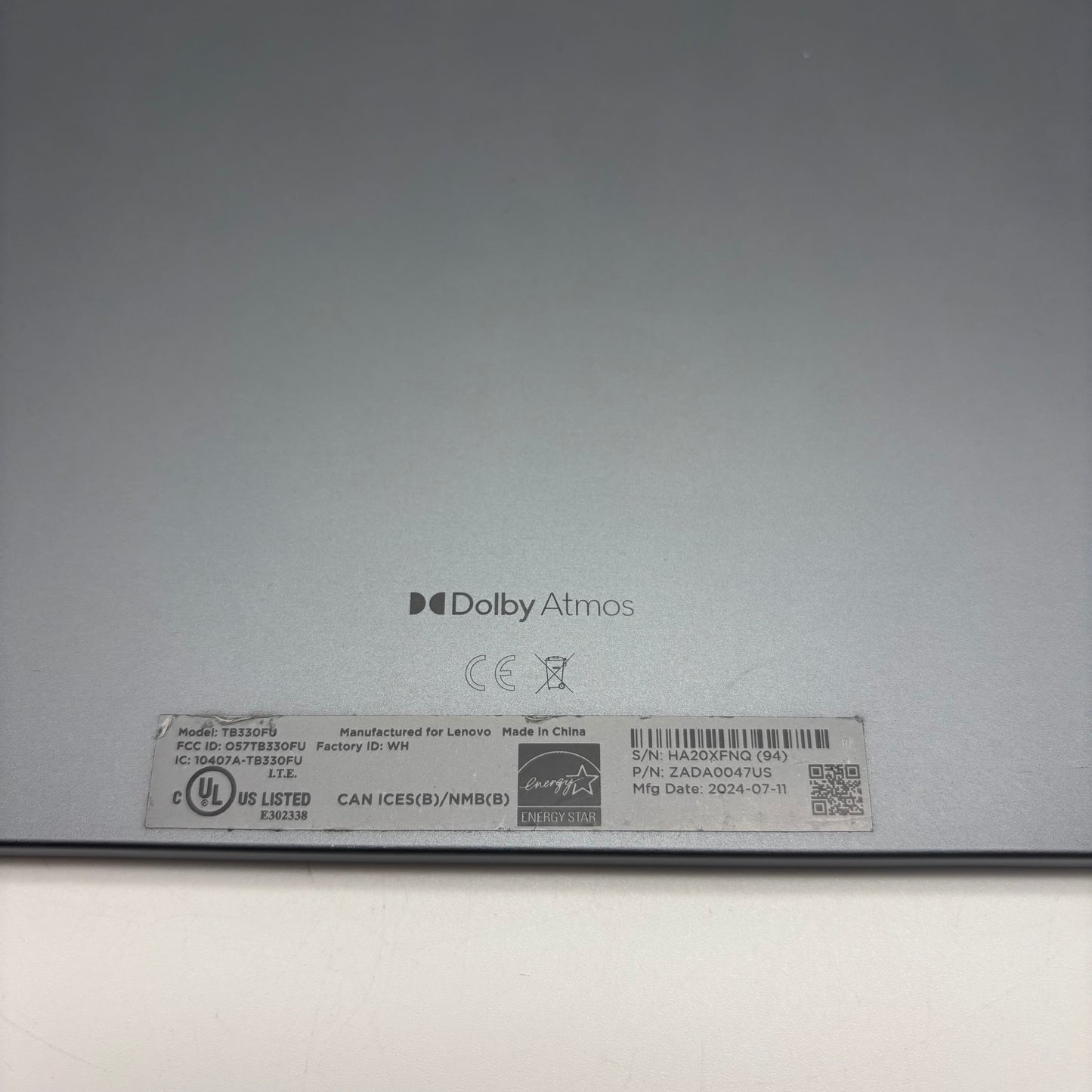 Lenovo Tab M11 64GB Gray TB330FU 11" Android Tablet