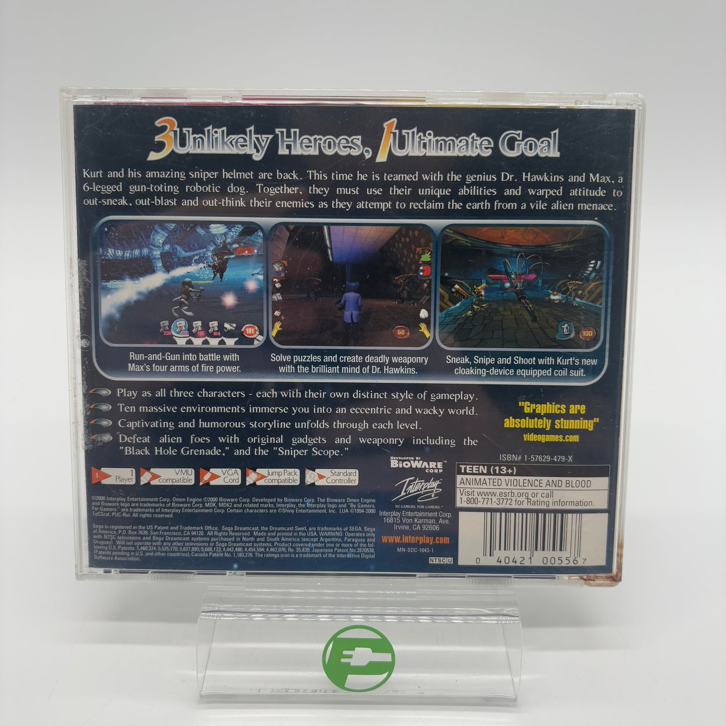 MDK 2 (Sega Dreamcast, 2000) Complete CIB