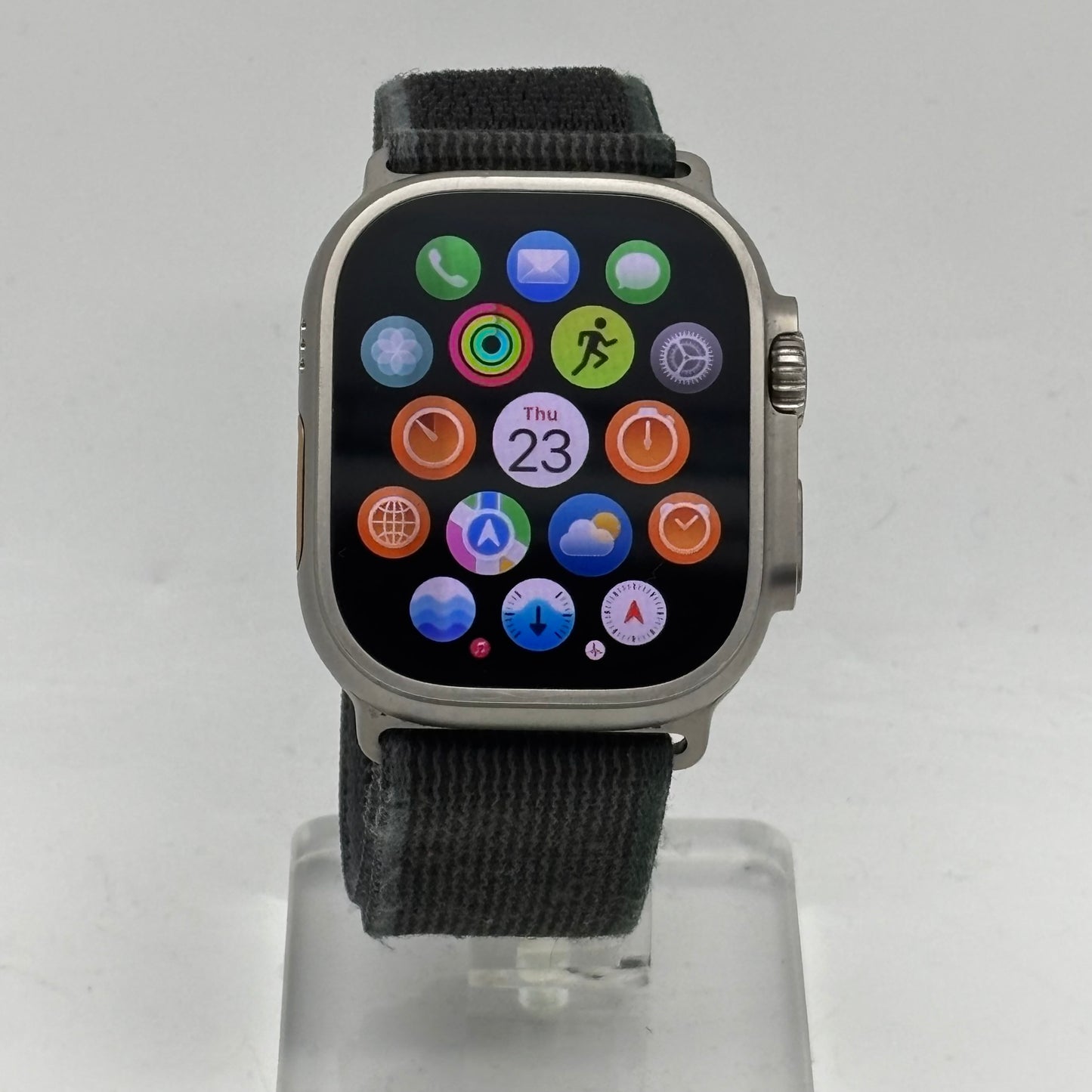 Unlocked Apple Watch Ultra 2 49MM Titanium  Gray Sport Band MRF63LW/A