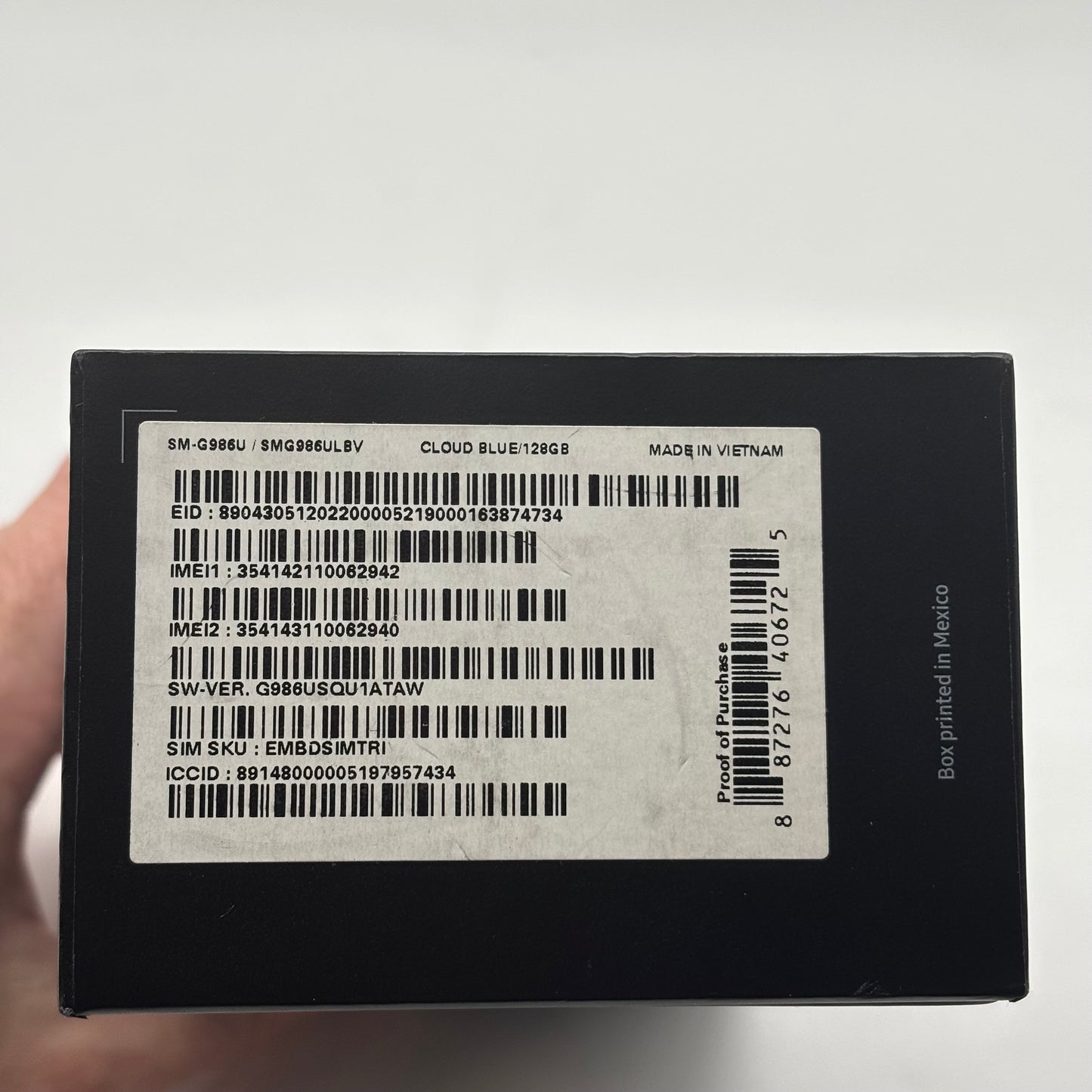 Verizon Samsung Galaxy S20 Plus 128GB SM-G986U Cloud Blue