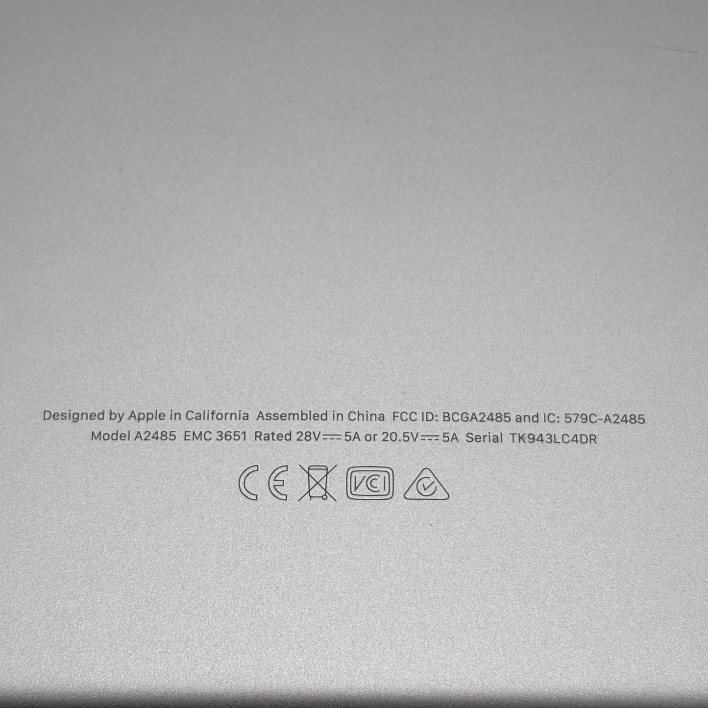 2021 Apple MacBook Pro 16" M1 Max 10C GPU 3.2GHz 32GB RAM 1TB SSD A2485