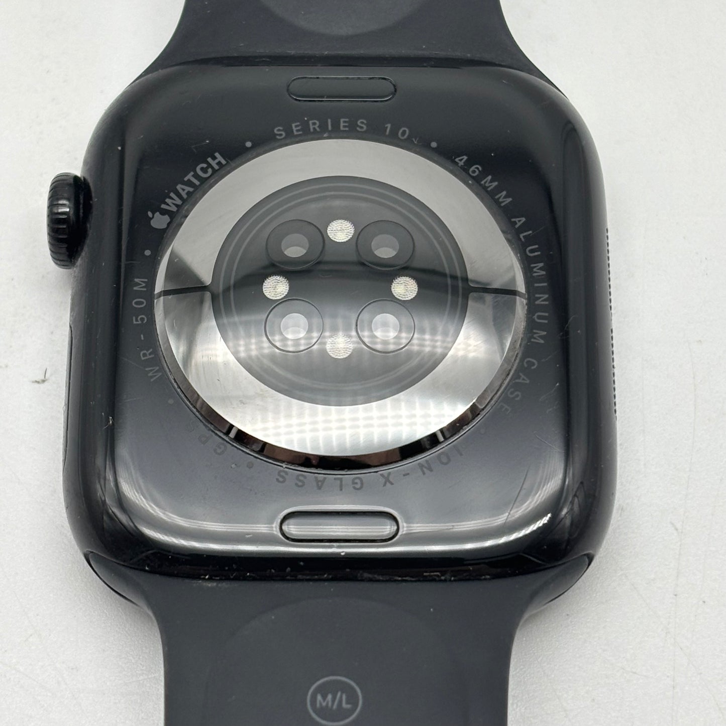 GPS Only Apple Watch Series 10 46MM Jet Black Aluminum Black Sport Band