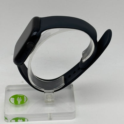 GPS Only Apple Watch Series 7 45MM Black Aluminum Black Sport Band MKN53LL/A