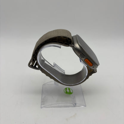 Unlocked Apple Watch Ultra 2 49MM Titanium Aluminum Olive Alpine Loop MX4H3LW/A