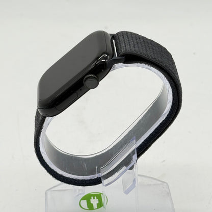 GPS Only Apple Watch Series 10 46MM Jet Black Aluminum Dark Gray Sport Loop