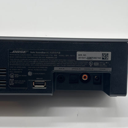 Bose Solo Soundbar Series II Black 418775