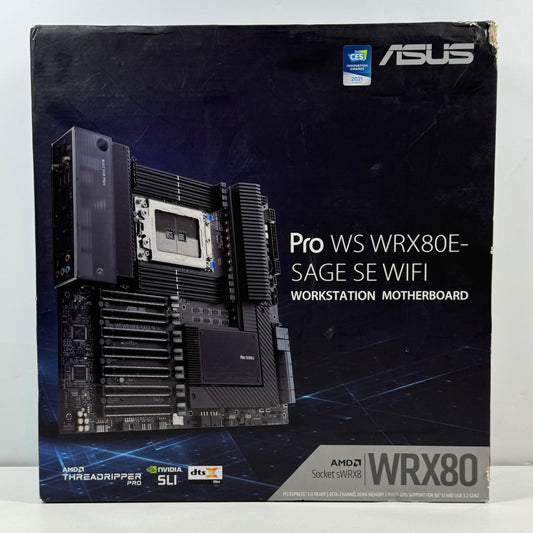 New ASUS Pro WS WRX80E-SAGE SE WIFI sWRX8 EATX DDR4 Workstation Motherboard