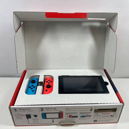 Nintendo Switch v2 Video Game Console HAC-001(-01)  Red/Blue