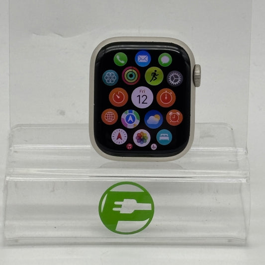 Unlocked Apple Watch Series 8 41MM Silver Aluminum Face Only