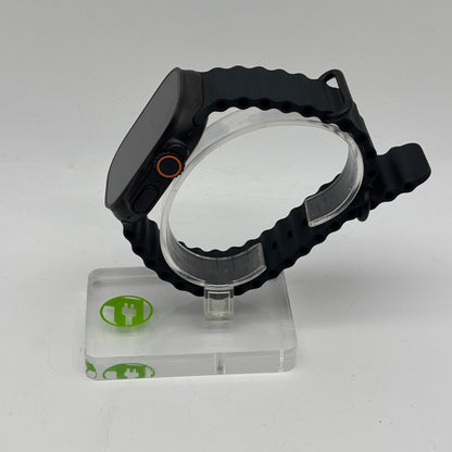 Unlocked Apple Watch Ultra 2 49MM BLACK Titanium Black Ocean Band MYTC3LW/A