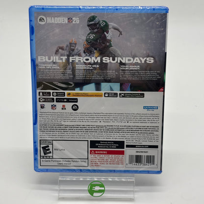 New Madden NFL 26 (Sony PlayStation 5 PS5, 2025)