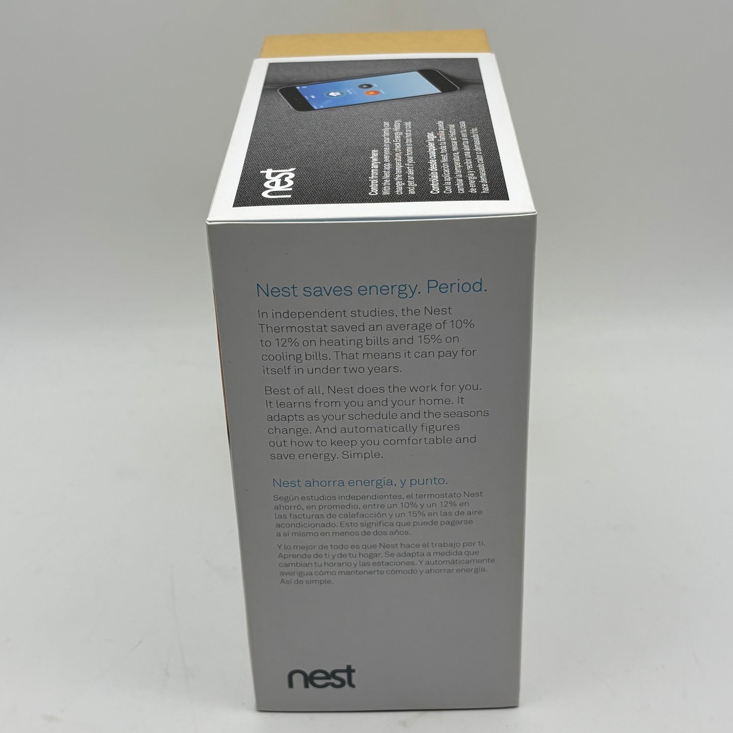 Google Nest Smart Learning Thermostat Stainless Steel T3007ES