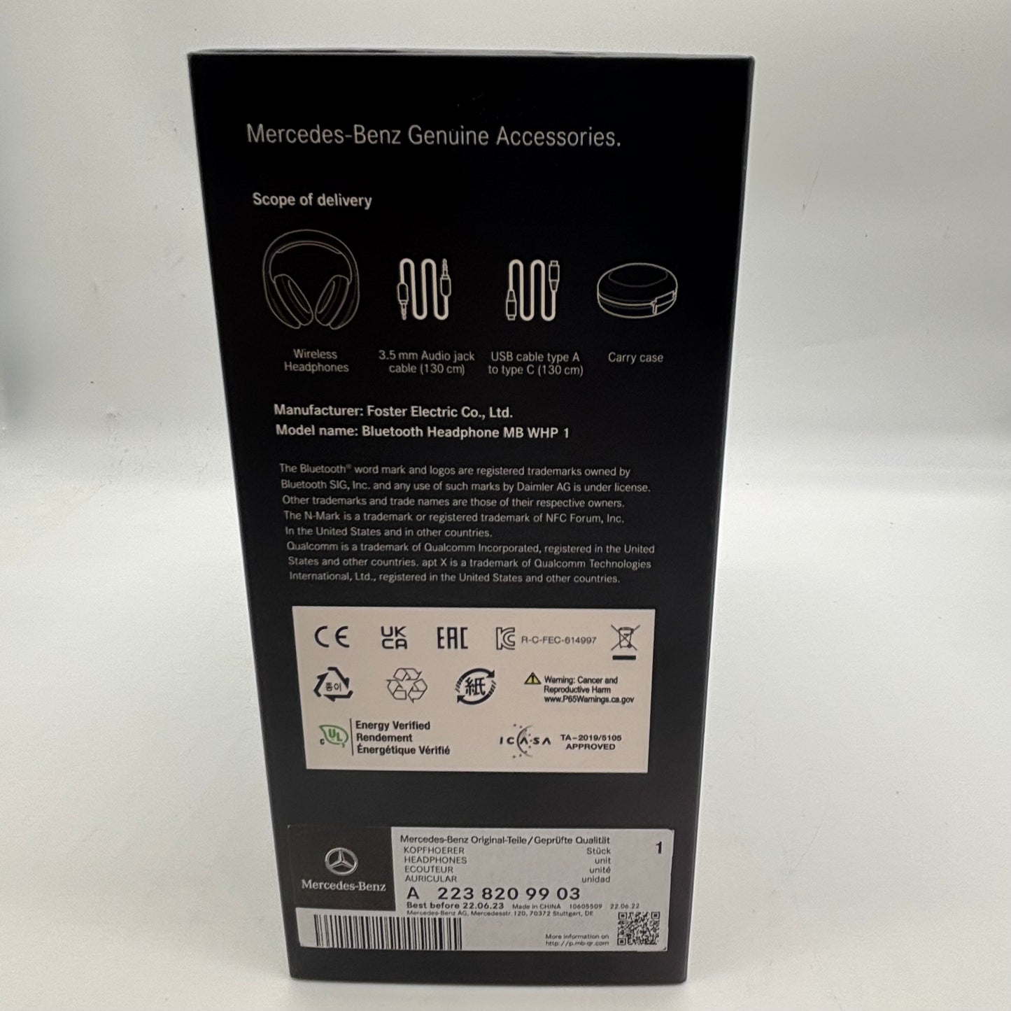  Mercedes Benz Bluetooh ANC Wireless Over-Ear Bluetooth Headphones