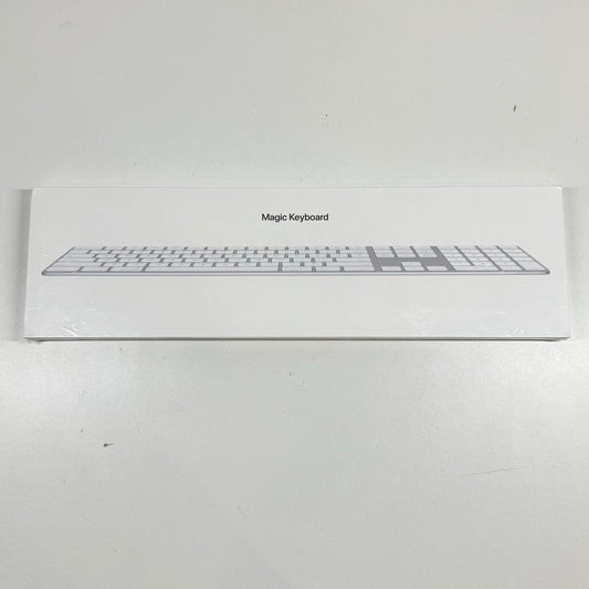 New Apple Magic Keyboard w/ Numeric Keypad Silver A1843 Bluetooth Wireless